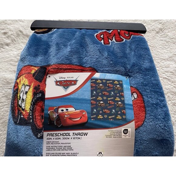 DISNEY Pixar CARS LIGHTNING MCQUEEN Mater Luigi Soft Throw Blanket 40 X 50” NEW - Picture 9 of 13